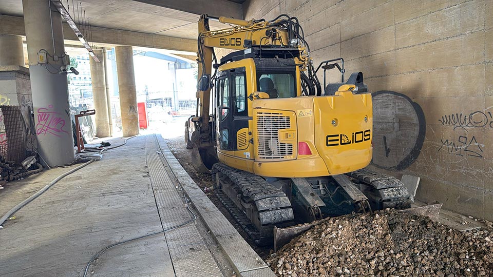 Santa Limbania – Sistemazione binario Colombo 